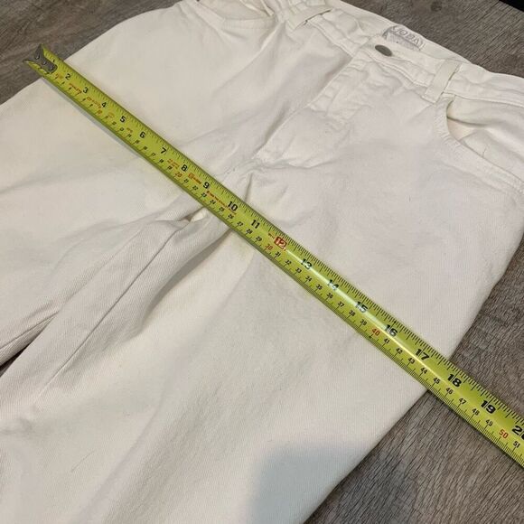 Vintage Moda International White Mid Rise Jeans 6 Straight Denim - Picture 6 of 7